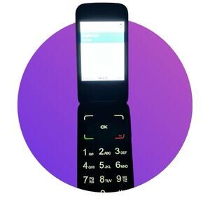 Alcatel MyFlip 2 A406DL (TracFone) 4G LTE GSM Prepaid Flip Cell Phone